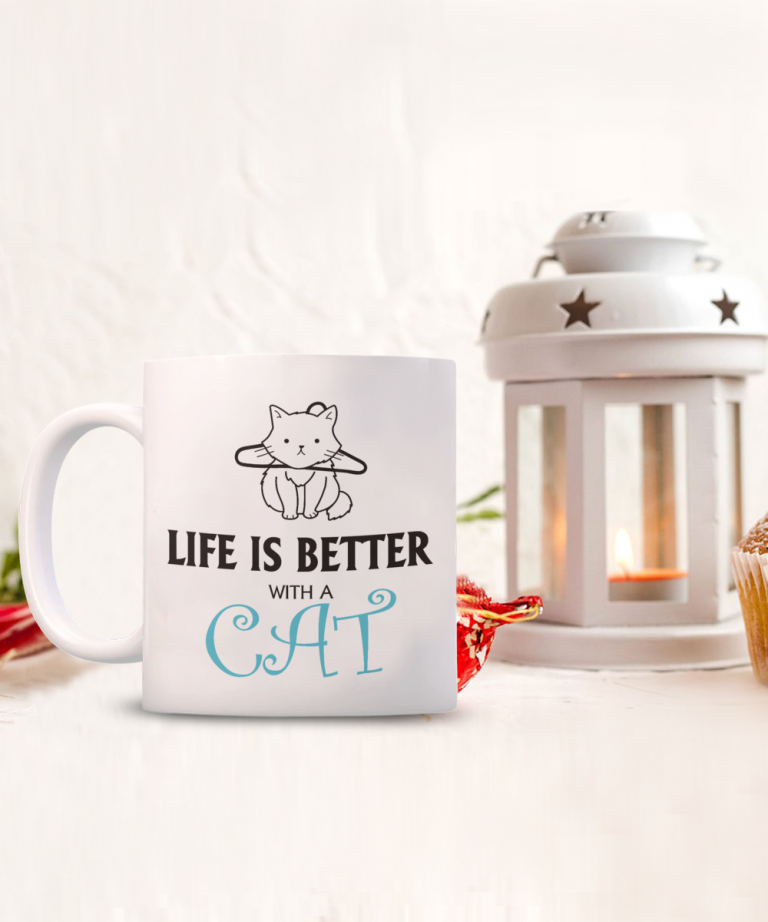Life is better with a cat mug 3