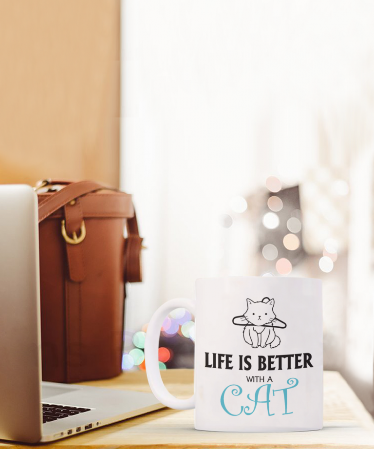 Life is better with a cat mug 5