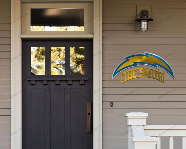 Los Angeles Chargers customized cut metal sign wall decor