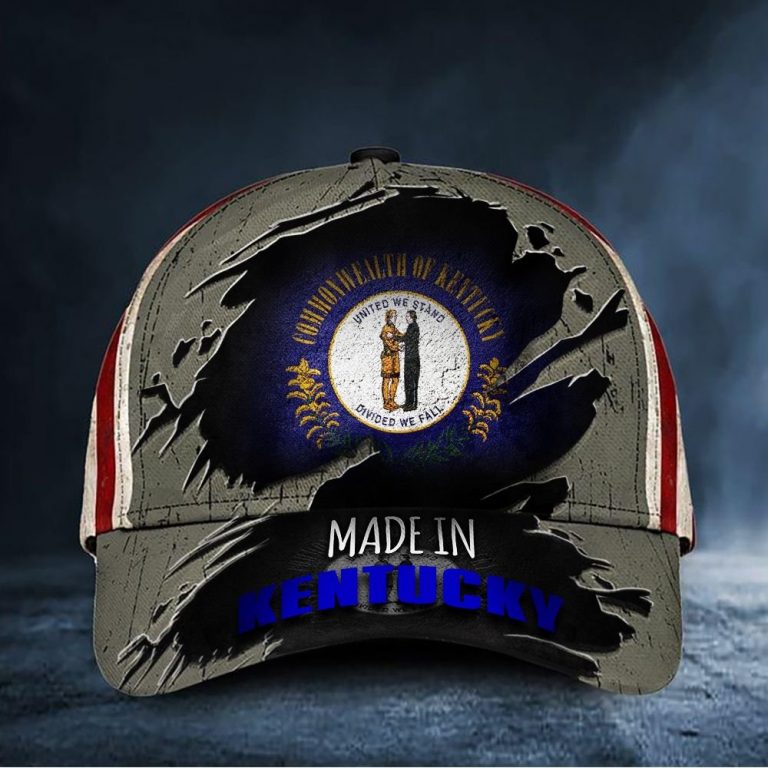 Made In Kentucky Commonwealth United we stand divided we fall cap