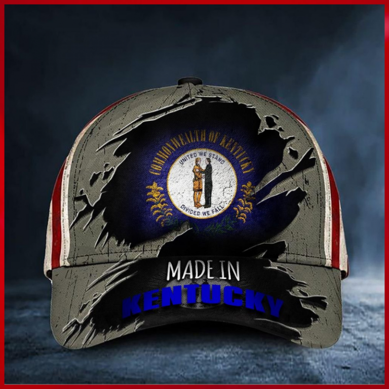 Made In Kentucky Commonwealth United we stand divided we fall cap
