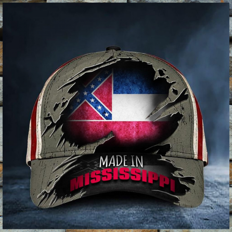 Made In Mississippi Flag Cap hat 1