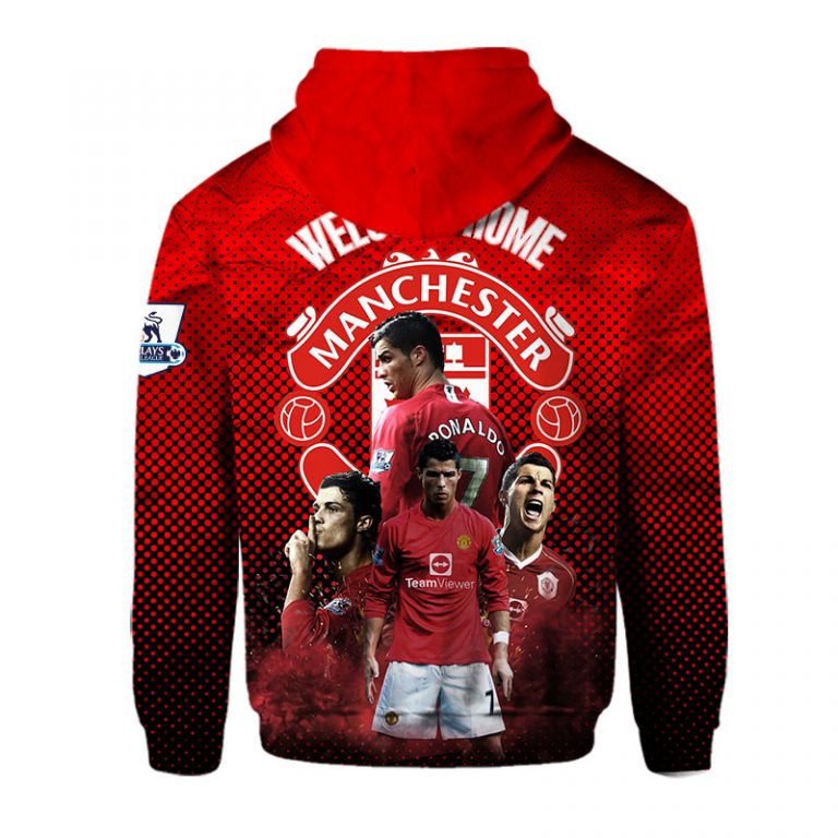 Manchester United Cristiano Ronaldo 3d shirt hoodie