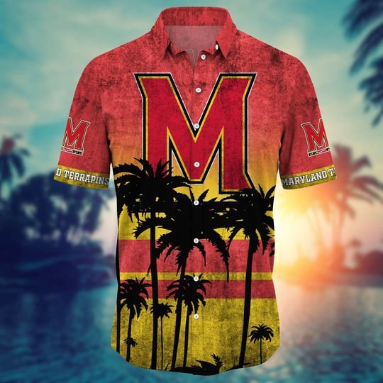 Maryland Terrapins Summer Hawaiian Shirt short1