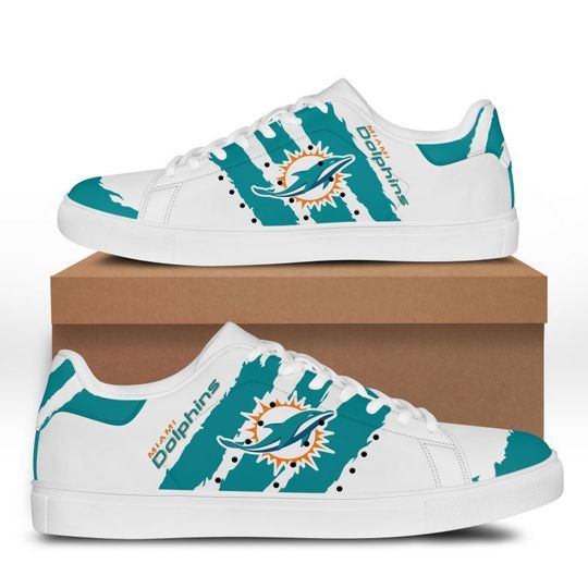 Miami Dolphins Stan Smith Low Top Shoes1