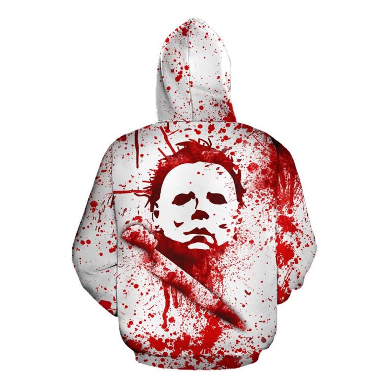 Michael Myers Blood you cant kill the boogeyman 2d shirt hoodie 2