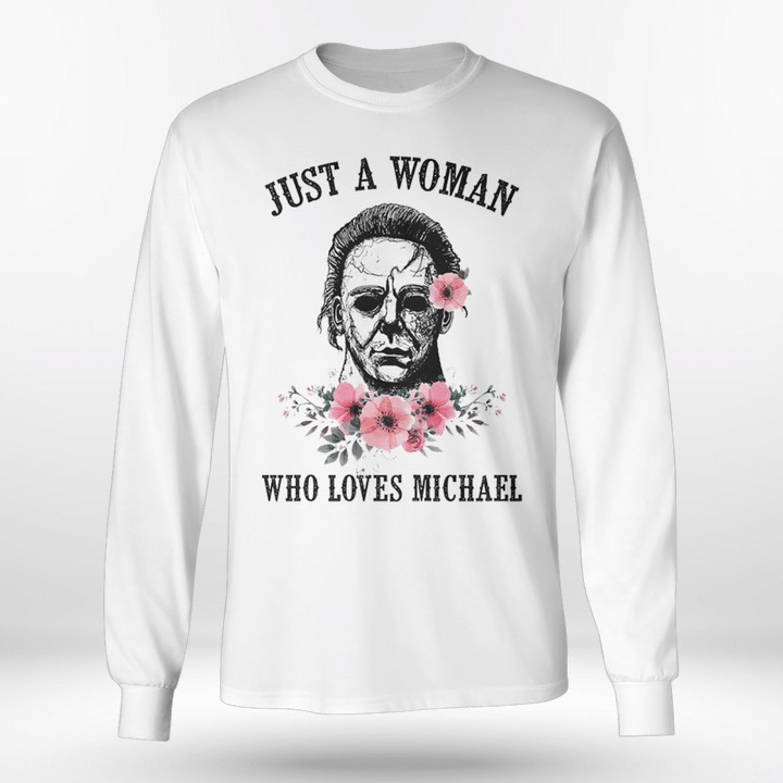 Michael Myers flowers just a women who loves Michael 3d shirt hoodie 4 Michael Myers flowers just a women who loves Michael 3d shirt hoodie 3