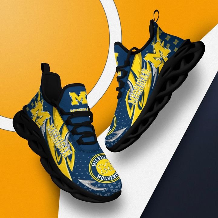 Michigan Wolverines clunky Max Soul High Top Shoes 1