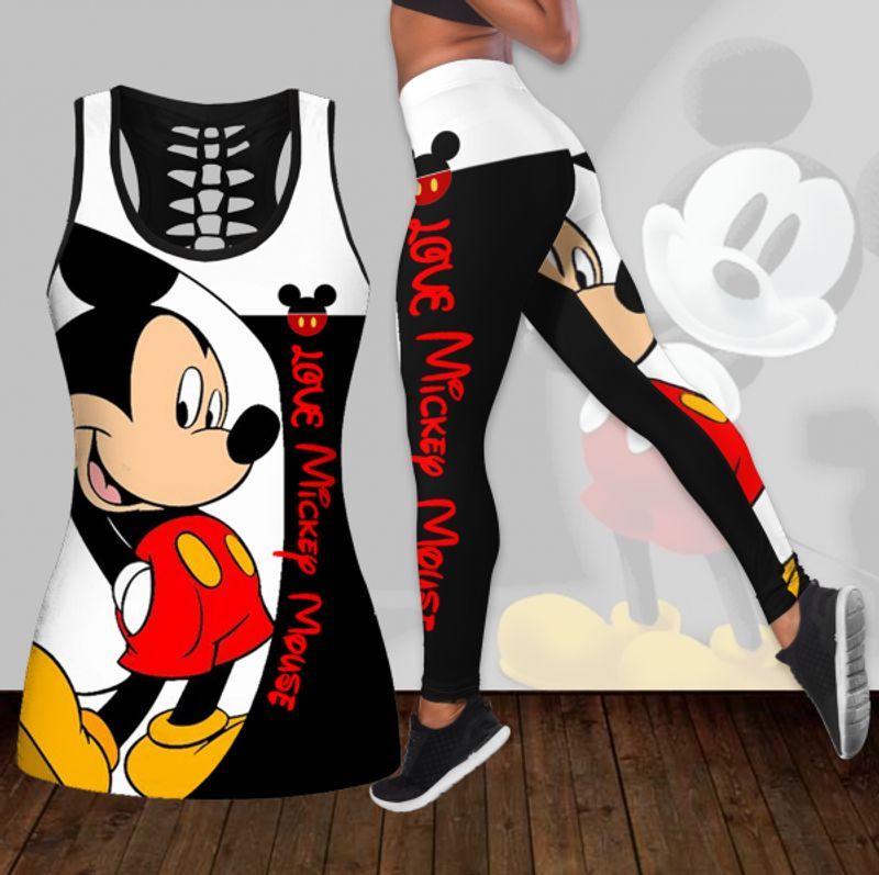 Mickey Mouse all over print legging and tank top 1 1