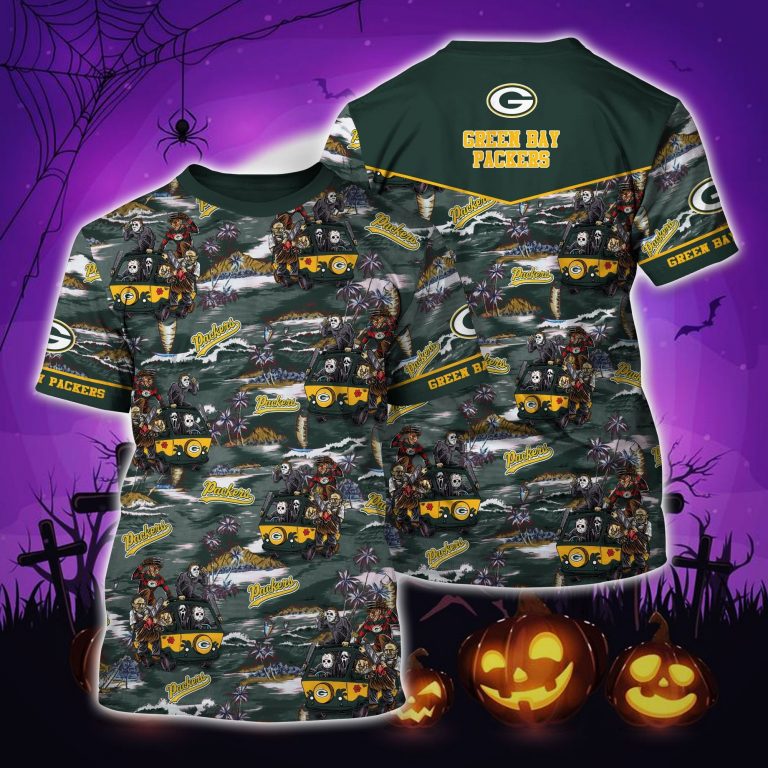 NFL Green Bay Packer Horror characters shirt 1 NFL Green Bay Packer Horror characters shirt 1