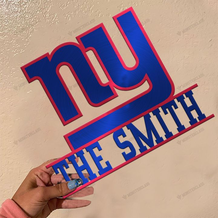 New York Giants customized cut metal sign wall decor 3