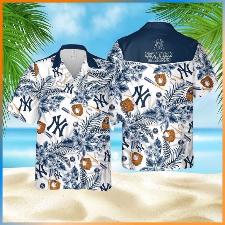 New York Yankees Baseball Hawaiian Shirt short