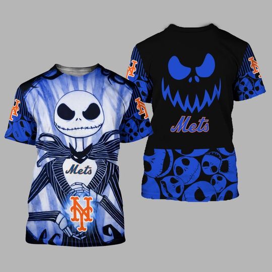 New york mets Jack skellington halloween 3d all over print hoodie 5 New york mets Jack skellington halloween 3d all over print hoodie