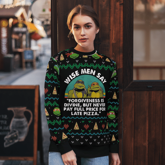Ninja Turtles wise men say ugly christmas sweater 3 Ninja Turtles wise men say ugly christmas sweater 2
