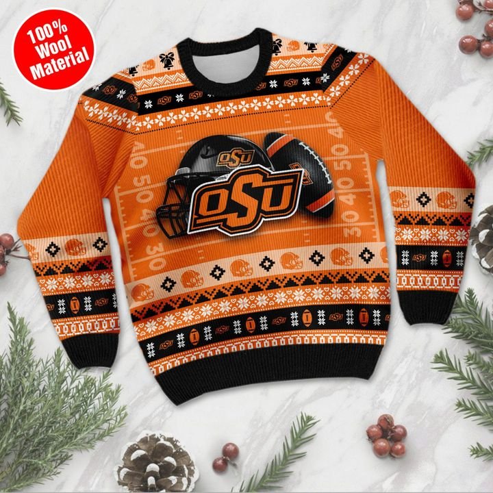Oklahoma State Cowboys Custom Ugly Christmas Sweater 3