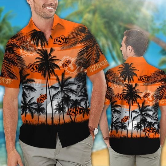 Oklahoma State Cowboys Tropical Hawaiian Shirt Short