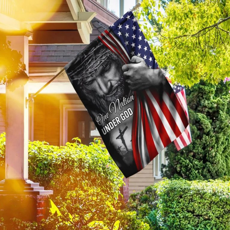 One Nation Under God Jesus flag 3