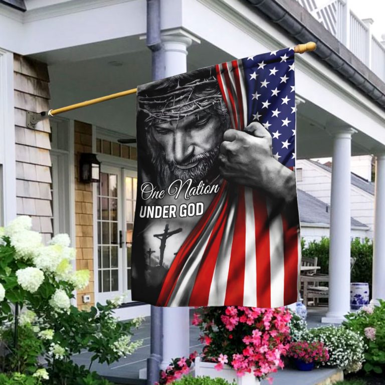 One Nation Under God Jesus flag