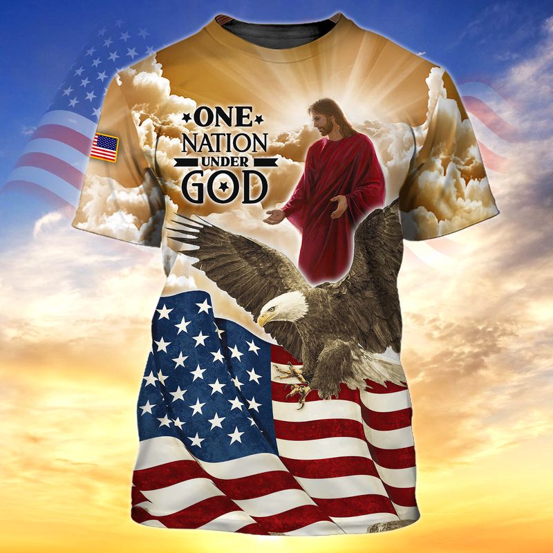 One nation under god eagle American flag 3d shirt hoodie 20 One nation under god eagle American flag 3d shirt hoodie 3
