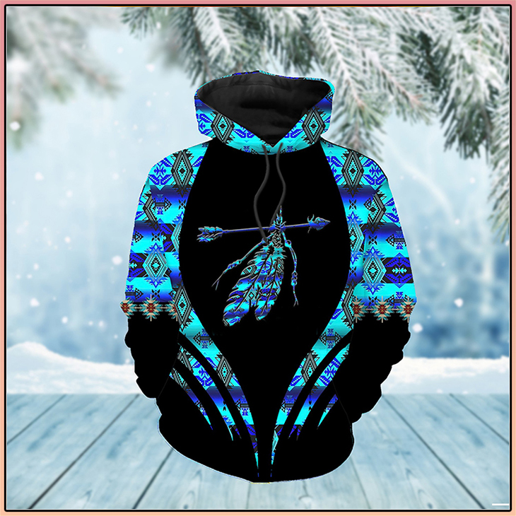 Pattern Feather Native American 3D Hoodie 5 Pattern Feather Native American 3D Hoodie3