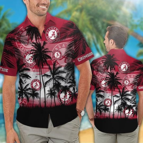 31 Alabama Crimson Tide Tropical Hawaiian Shirt Short 1