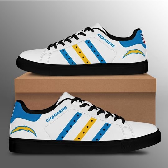 2-Los Angeles Chargers stan smith low top shoes (1) 2 Los Angeles Chargers stan smith low top shoes 1