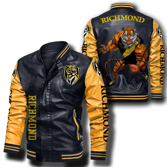 Richmond Tigers Leather Bomber Jacket
