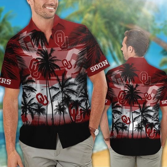 24 Oklahoma Sooners Tropical Hawaiian Shirt Short 1