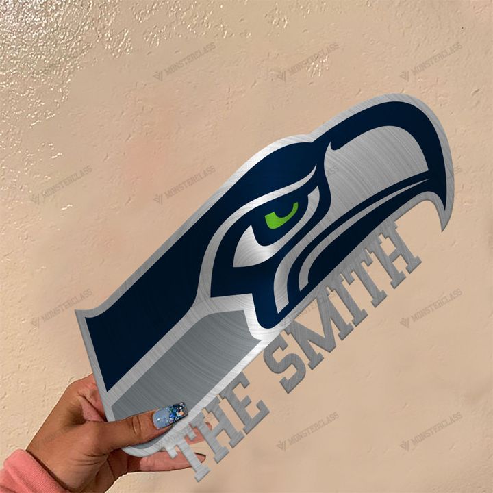 Seattle Seahawks customized cut metal sign wall decor 4 Seattle Seahawks customized cut metal sign wall decor3