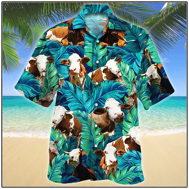 Simmental Cattle Hawaiian Shirt 4 Simmental Cattle Lovers Hawaiian Shirt2