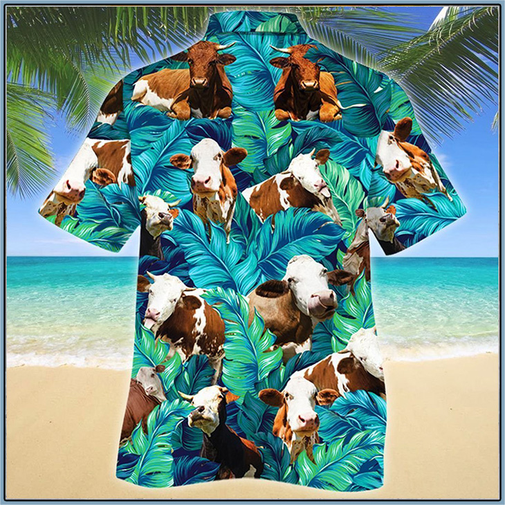 Simmental Cattle Hawaiian Shirt 5 Simmental Cattle Lovers Hawaiian Shirt3