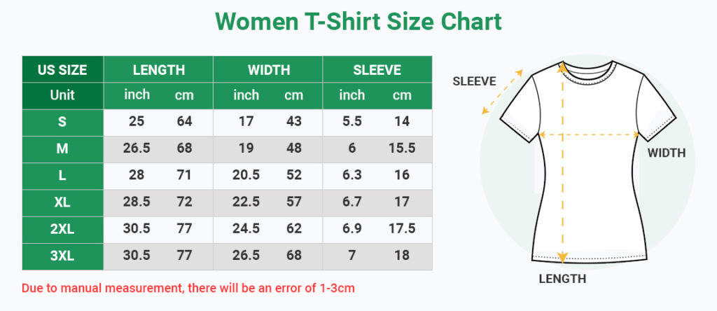 Size chart Woman T Shirt 1024x444 1