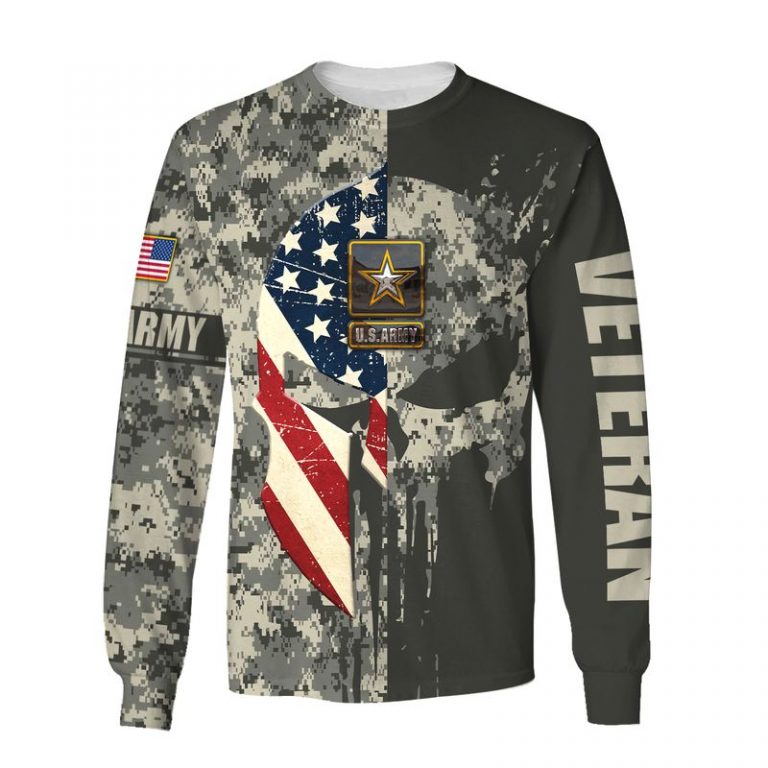 Skull American flag US Army Veteran 3d shirt, hoodie 4 Skull American flag US Army Veteran 3d shirt hoodie 4
