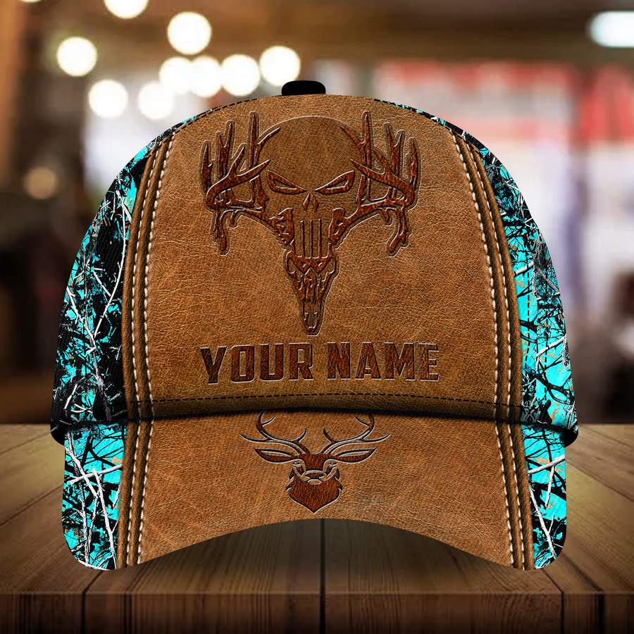 Skull Deer hunting custom personalized name cap 10