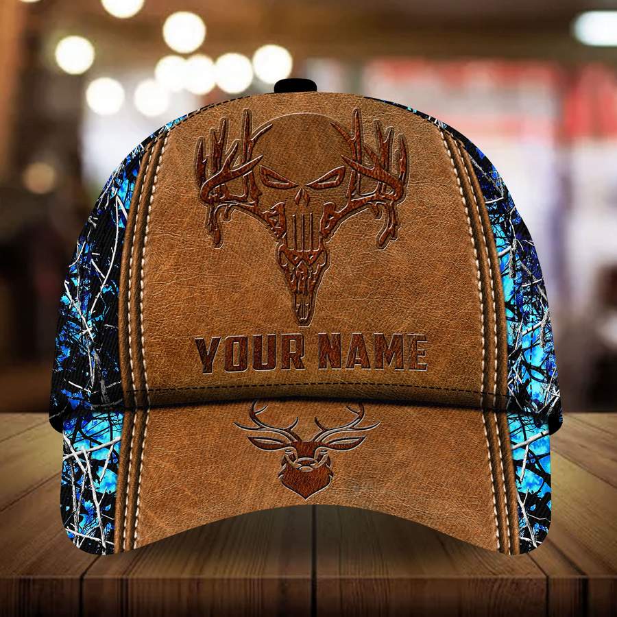 Skull Deer hunting Pattern custom personalized name cap 6 Skull Deer hunting custom personalized name cap 5