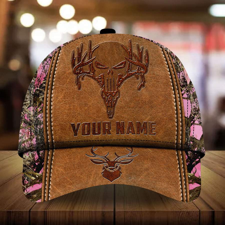 Skull Deer hunting Pattern custom personalized name cap 8 Skull Deer hunting custom personalized name cap 7