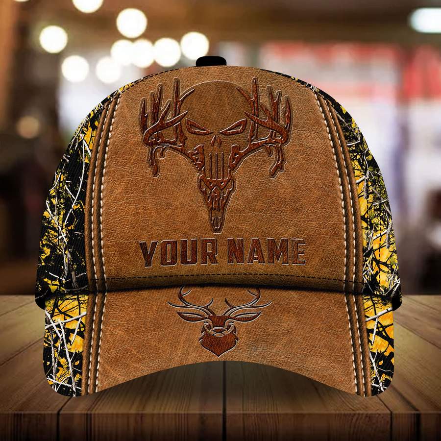Skull Deer hunting Pattern custom personalized name cap 9 Skull Deer hunting custom personalized name cap 8