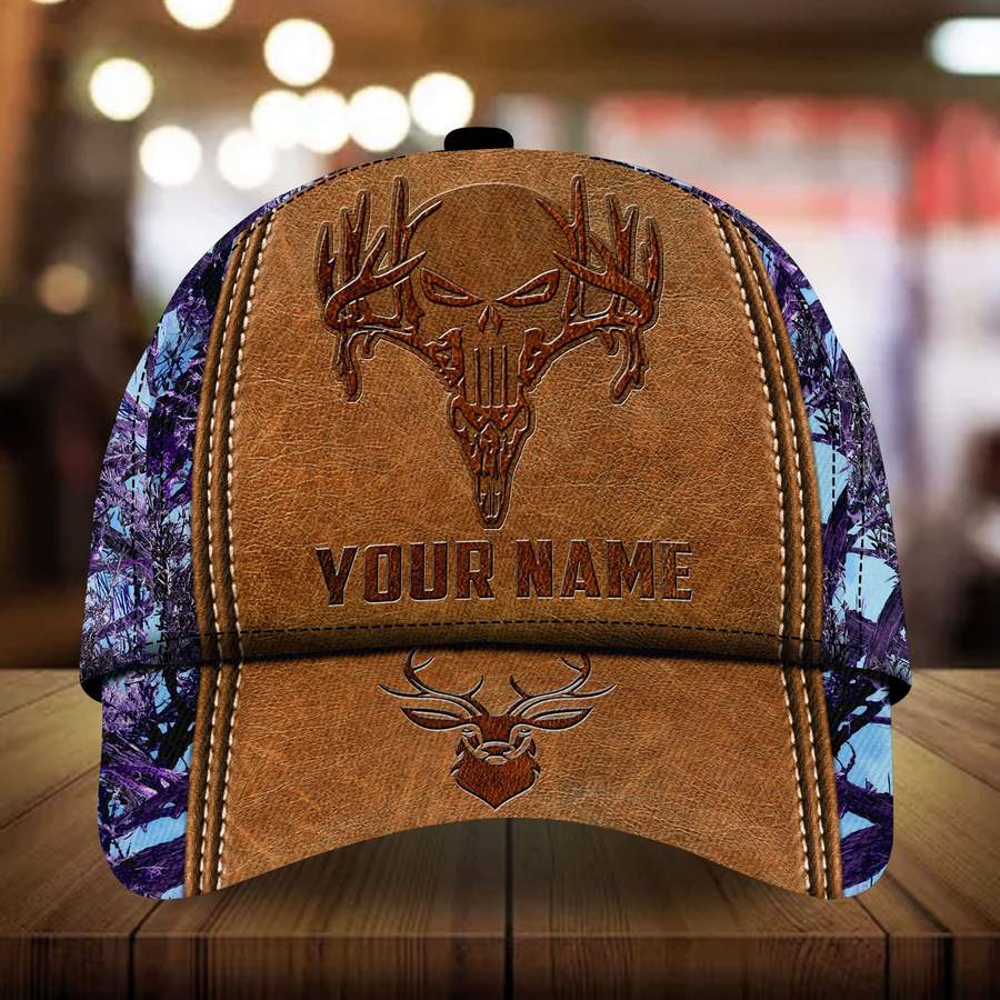 Skull Deer hunting Pattern custom personalized name cap 10 Skull Deer hunting custom personalized name cap 9