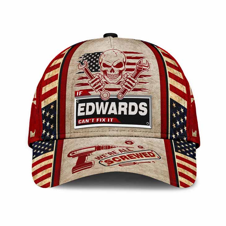 Skull If Edwards Can't Fix It We're All Screwed Cap Hat