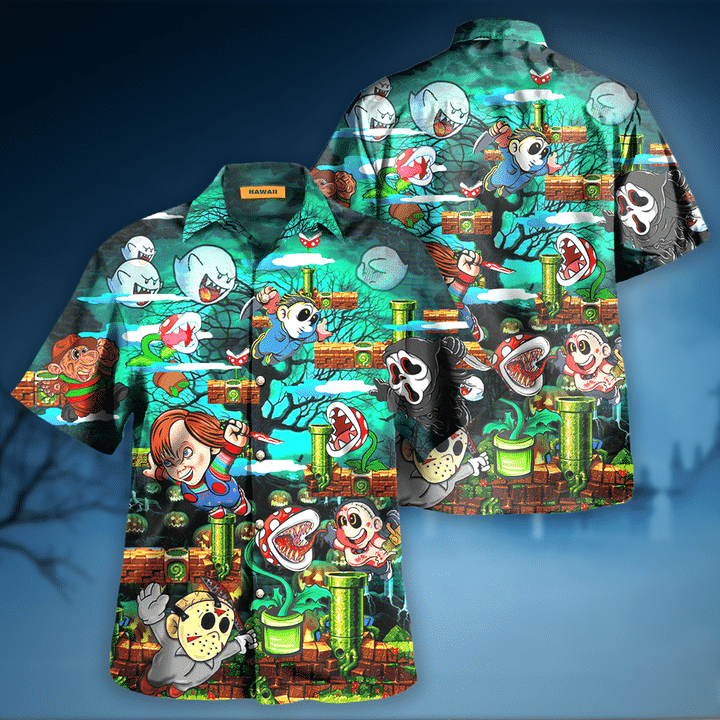 Super Mario Supper Killer Funny Hawaiian Shirt