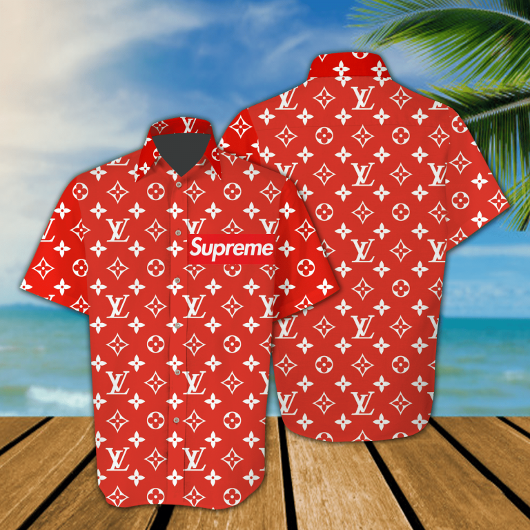 Supreme 3d all over printed Hawaiian shirt