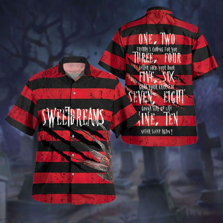 Sweet dreams one two Freddy is coming hawaiian shirt