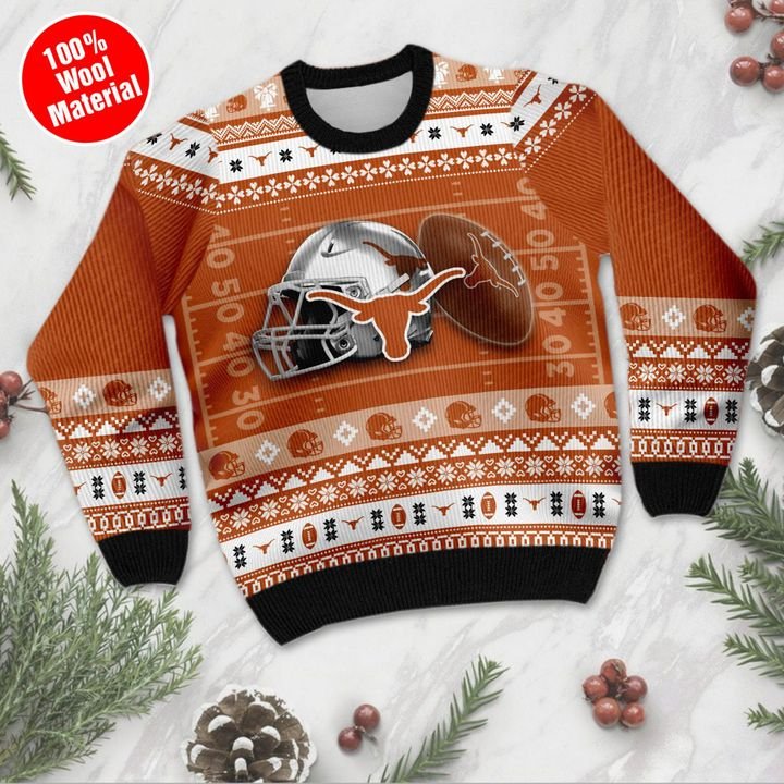 Texas Longhorns Custom Ugly Christmas Sweater 3