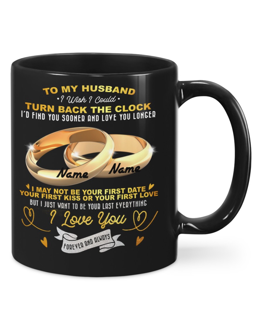 To my husband turn back the clock custom personalized mug 2