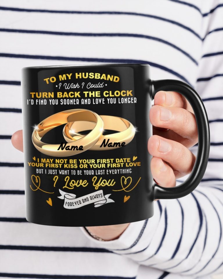 To my husband turn back the clock custom personalized mug 3