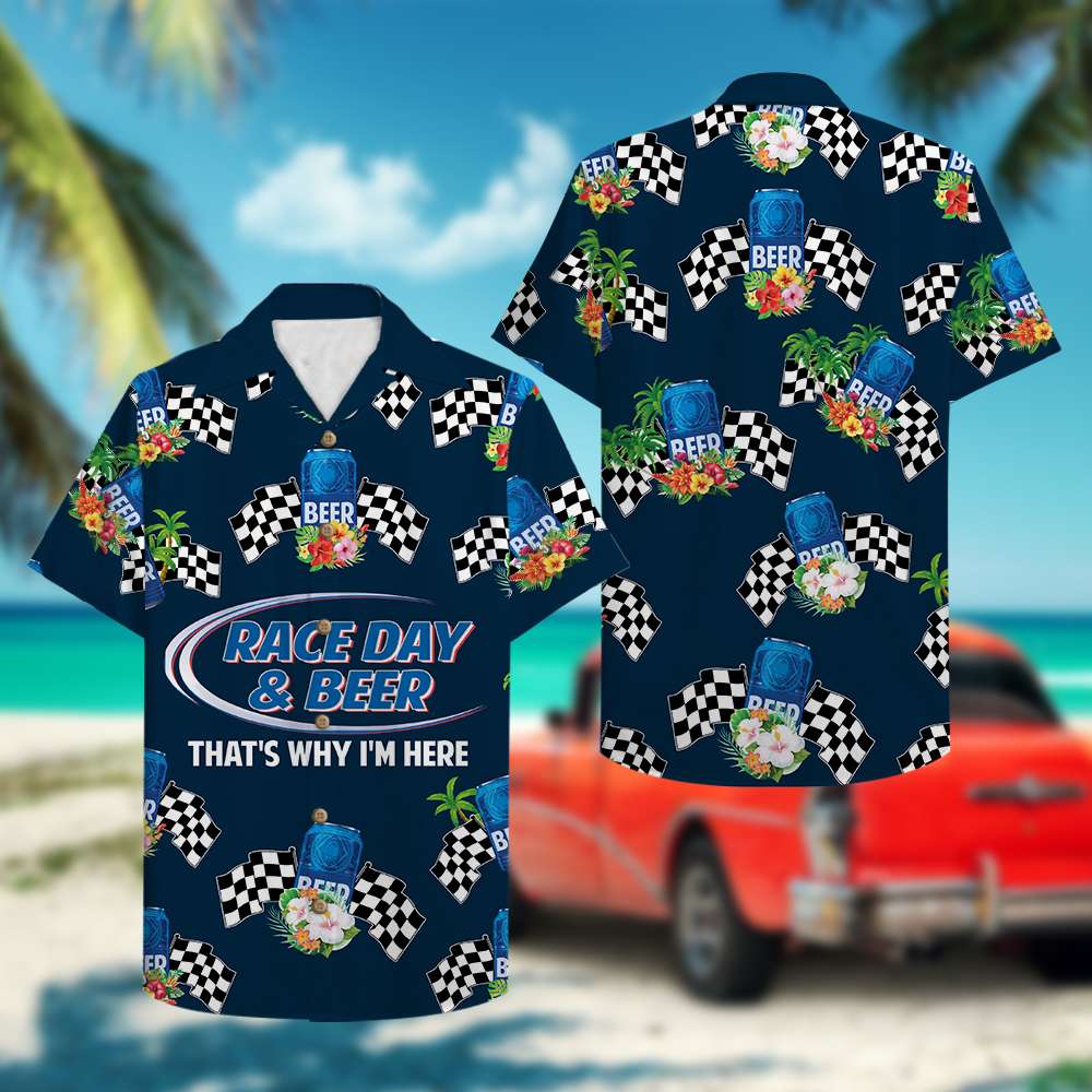 Track Racing Race Day And Beer Hawaiian Shirt 4 Track Racing Race Day And Beer Hawaiian Shirt 3