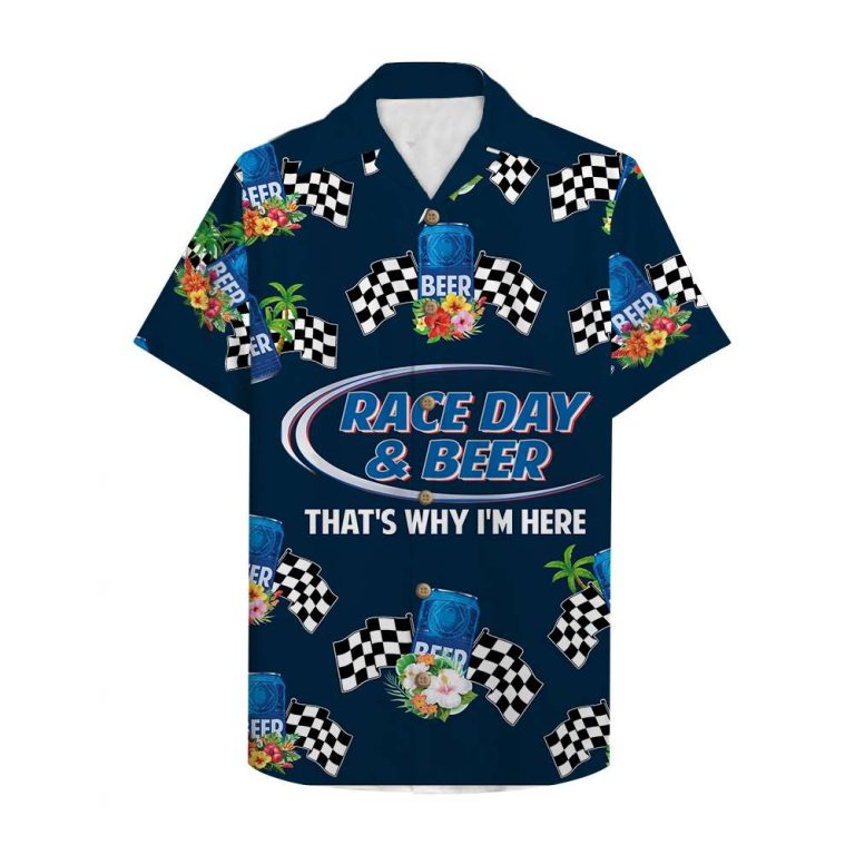 Track Racing Race Day And Beer Hawaiian Shirt Track Racing Race Day And Beer Hawaiian Shirt