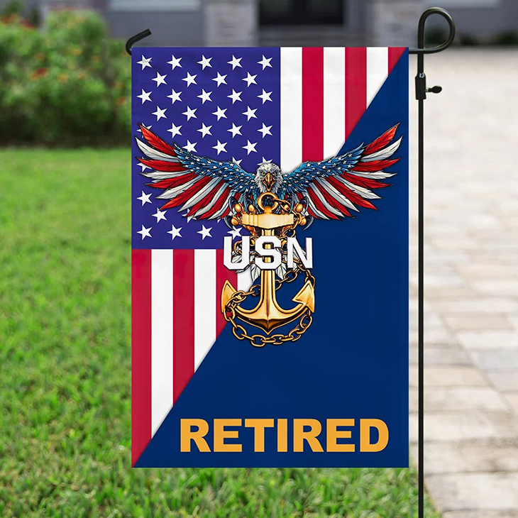 U.S. Navy E-7 Chief Petty Officer American Eagle Retired Flag 4 U.S. Navy E 7 Chief Petty Officer American Eagle Retired Flag2