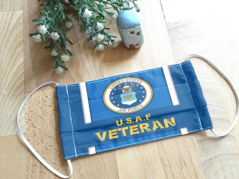 US Air Force veteran face mask 1