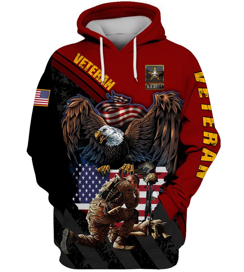US Army Veteran Eagle American flag 3d shirt hoodie 8 US Army Veteran Eagle American flag 3d shirt hoodie